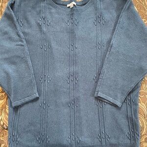 Elegant Teal Women's Sweater Cardigan